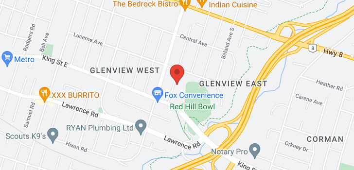 map of 231 Glencarry Avenue